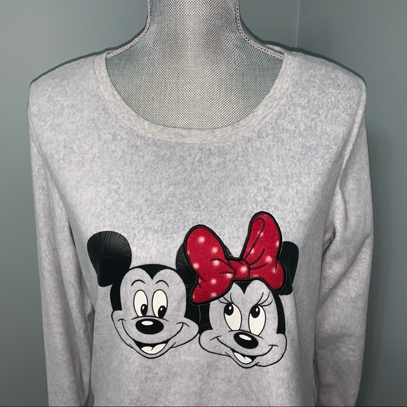 DISNEY Mickey and Minnie Mouse long sleeve shirt women’s size small - Picture 2 of 9